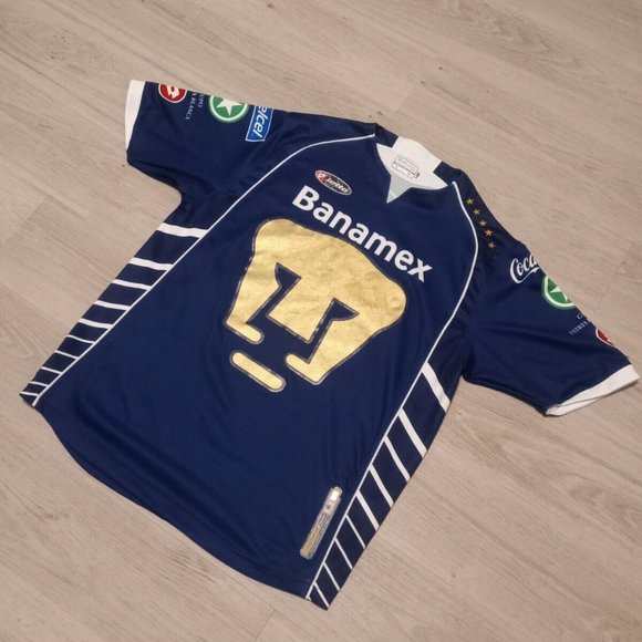 Pumas UNAM 2005 Away ORIGINAL Lotto Soccer Jersey Playersa L